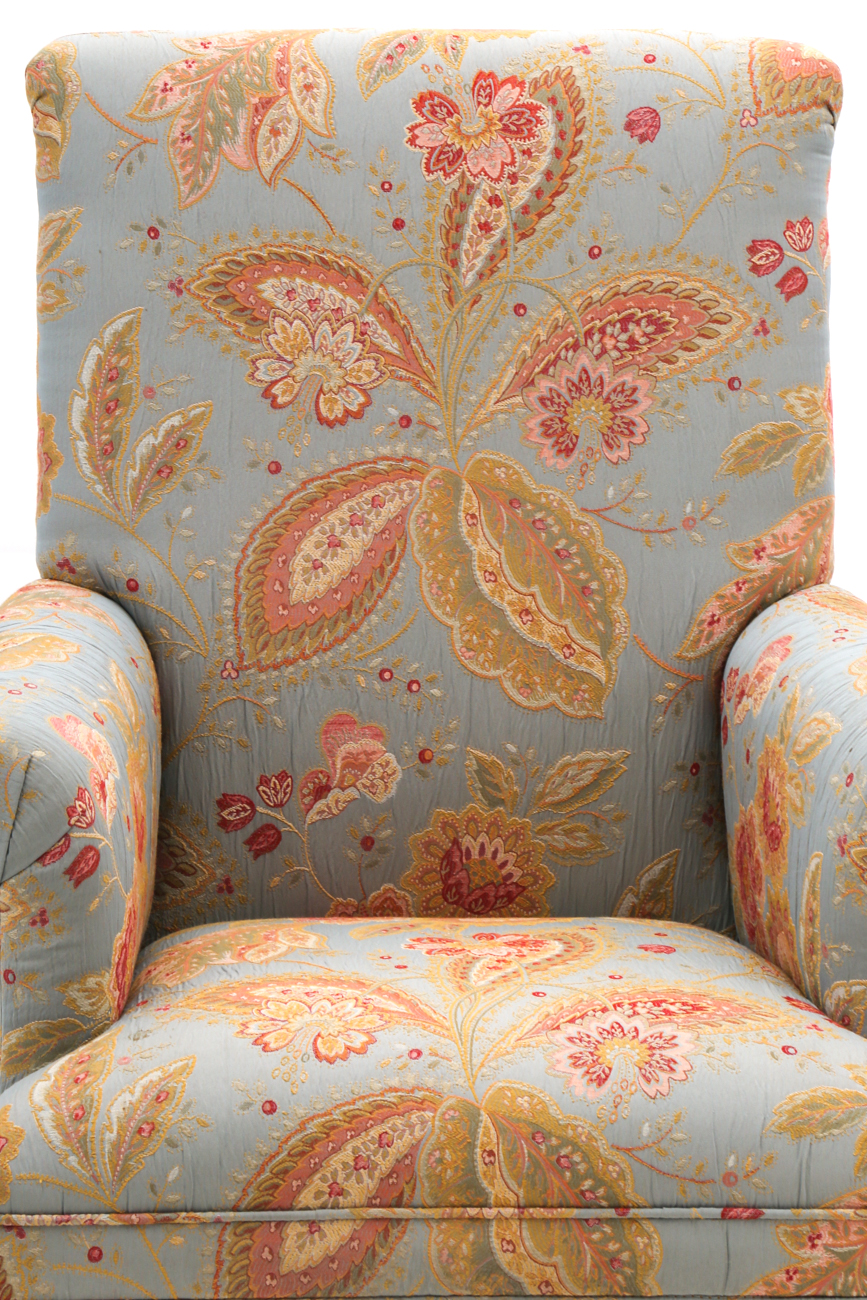Pair Of Floral Upholstered Armchairs By Brandywine Designs Furniture EBTH